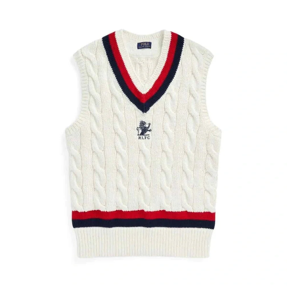 NWT Ralph Lauren Cable Knit Cricket Vest Size XL - Picture 8 of 16